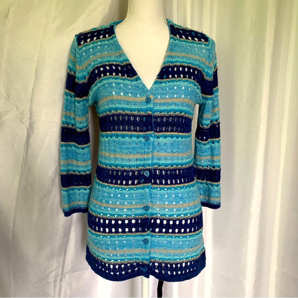 Liz Claiborne NY crochet cardigan